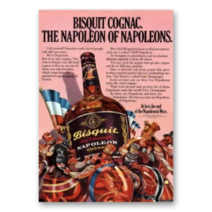 1971 Bisquit Cognac Print Ad | Napoleon Napoleons