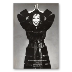 1971 Blackglama Print Ad | Paulette Goddard