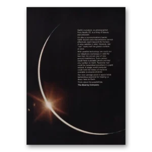 1971 Boeing Print Ad | Earths Curvature