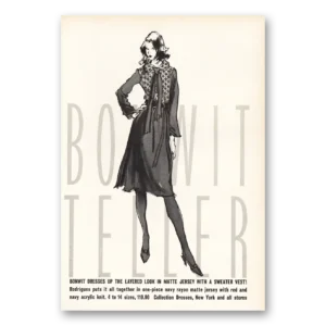 1971 Bonwit Teller Print Ad | Dressed Up Layered Look