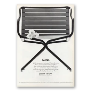 1971 Brown Jordan Furniture Print Ad | Kailua