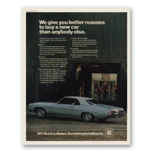 1971 Buick LeSabre Print Ad | Better Reasons