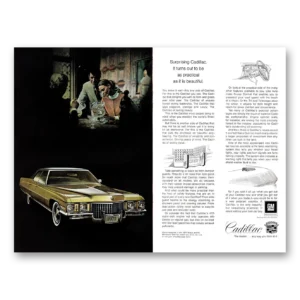 1971 Cadillac DeVille Print Ad | Turns Out