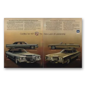 1970 Cadillac Eldorado Print Ad | Deville Fleetwood