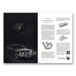 1971 Cadillac Print Ad | Fine Cars Learn About Luxury
