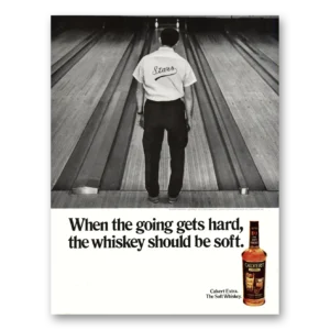 1971 Calvert Whiskey Print Ad | Hard Bowling