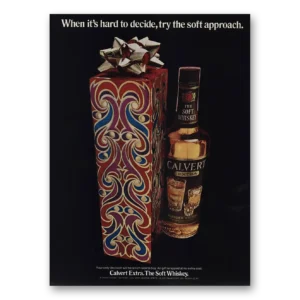 1971 Calvert Whiskey Print Ad | Hard To Decide