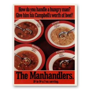 1971 Campbells Soup Print Ad | Manhandlers