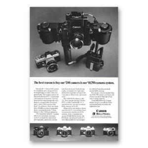 1971 Canon Camera Print Ad | Best Reason