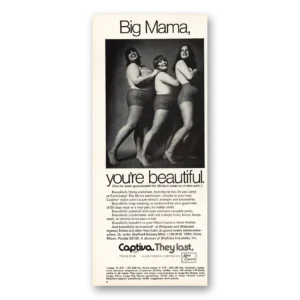 1971 Captiva Nylons Print Ad | Big Mama