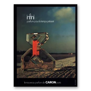1971 Caron Infini Perfume Print Ad | Pour Le Lemps