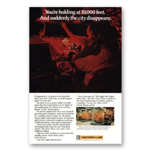1971 Caterpillar Print Ad | City Disappears