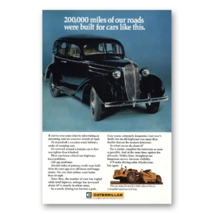 1971 Caterpillar Print Ad | Miles Our Roads