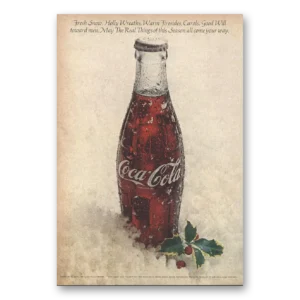 1971 Coca Cola Print Ad | Fresh Snow