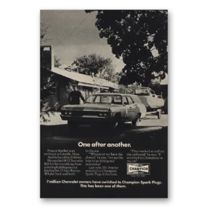 1971 Champion Spark Plugs Print Ad | One After Another