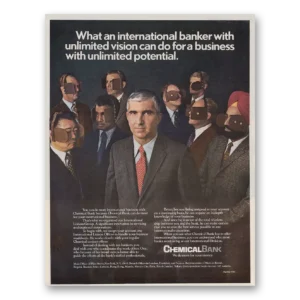 1971 Chemical Bank Print Ad | International Banker