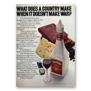 1971 Cheri Suisse Print Ad | Make War