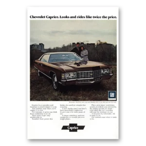 1971 Chevrolet Caprice Print Ad | Looks Rides
