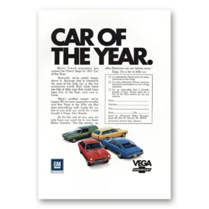 1971 Chevrolet Vega Print Ad | Car Year