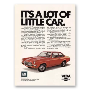 1971 Chevrolet Vega Print Ad | Little Car
