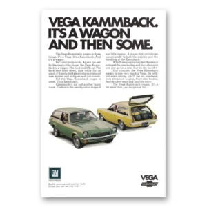 1971 Chevrolet Vega Print Ad | Kammback