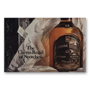 1971 Chivas Regal Print Ad | Seasons Greetings