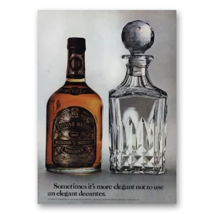 1971 Chivas Regal Print Ad | More Elegant