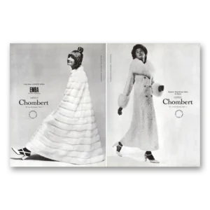 1971 Emba Mink Print Ad | French Fashion
