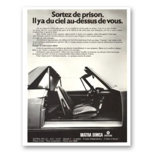 1971 Chrysler Simca Print Ad | Matra Simca