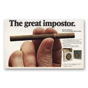 1971 A&C Little Cigars Print Ad | Great Imposter