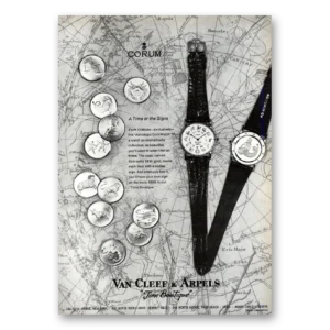 1971 Van Cleef & Arpels Watches Print Ad | Corum Astrologic