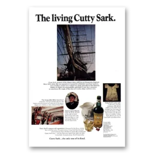 1971 Cutty Sark Print Ad | Living Cutty Sark