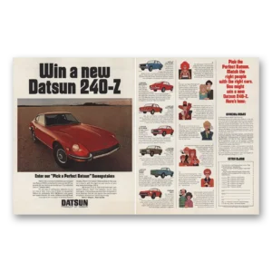 1971 Datsun 240Z Print Ad | Sweepstakes