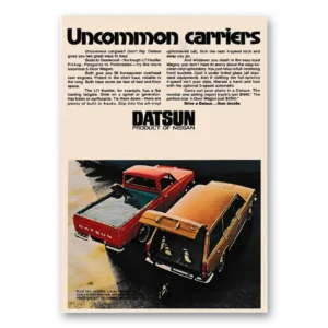 1971 Datsun Trucks Print Ad | Uncommon Carriers
