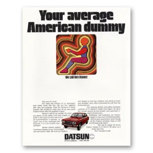 1971 Datsun Print Ad | American Dummy