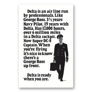 1971 Delta Air Lines Print Ad | George Ross