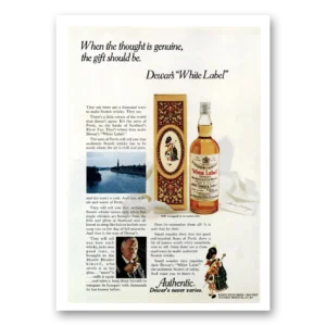 1971 Dewars White Label Print Ad | Genuine