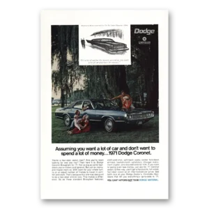 1970 Dodge Coronet Print Ad | Wantlot Car