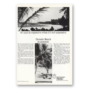 1971 Dorado Beach Hotel Print Ad | Just As Expansive