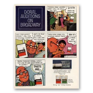 1971 Doral Cigarettes Print Ad | Auditions Broadway