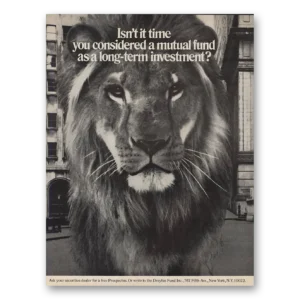 1971 Dreyfus Print Ad | Fund  Investment