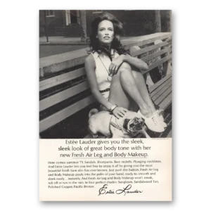 1971 Estee Lauder Print Ad | Fresh Air Leg And Body Makeup