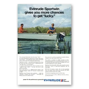 1971 Evinrude Print Ad | Sportwin