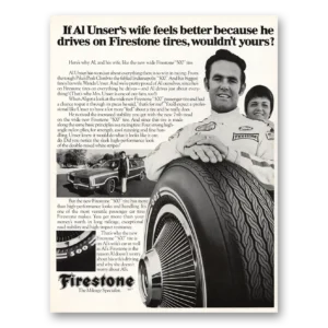 1971 Firestone Tires Print Ad | Al Unser