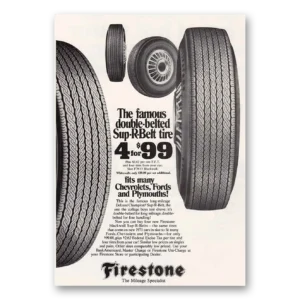1971 Firestone Tires Print Ad | Sup R Belt