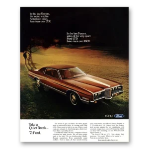 1971 Ford LTD Print Ad | Last 5 Years