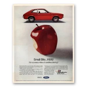 1971 Ford Pinto Print Ad | Small Bite