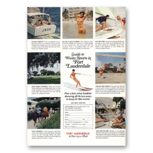 1971 Fort Lauderdale Florida Print Ad | Winter Sports