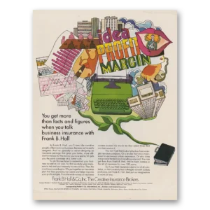 1971 Frank B Hall Print Ad | More Than Facts