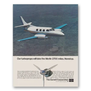 1971 Garrett AiResearch Print Ad | Turboprops
